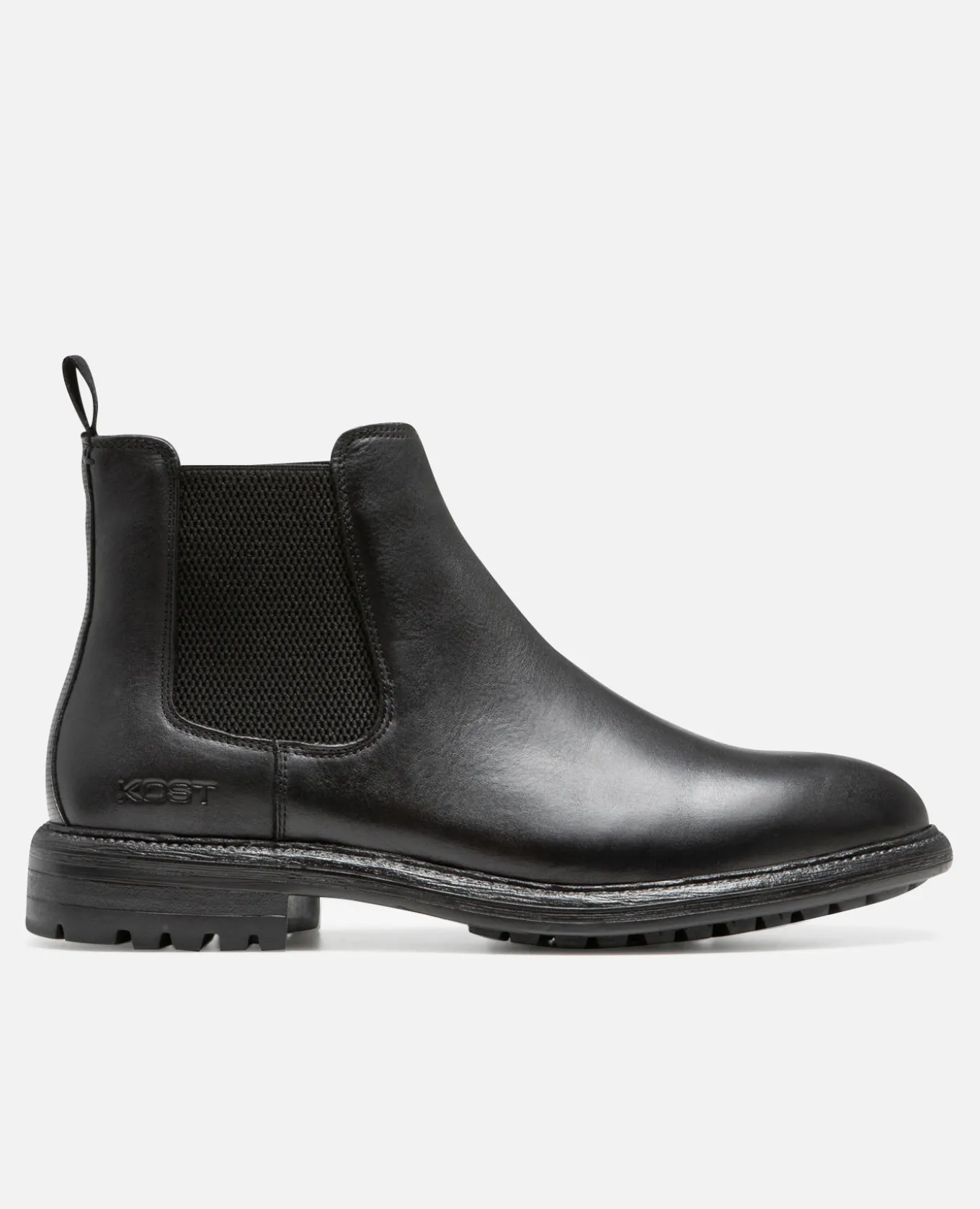 HOUDINI FO VGT Chelsea boots cuir tannage végétal noir