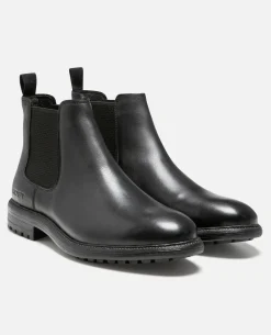 HOUDINI FO VGT  Chelsea boots cuir tannage végétal noir