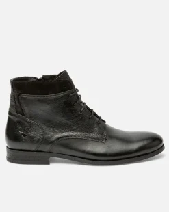 HOWARD 35 Boots Cuir à Lacets Noir Homme