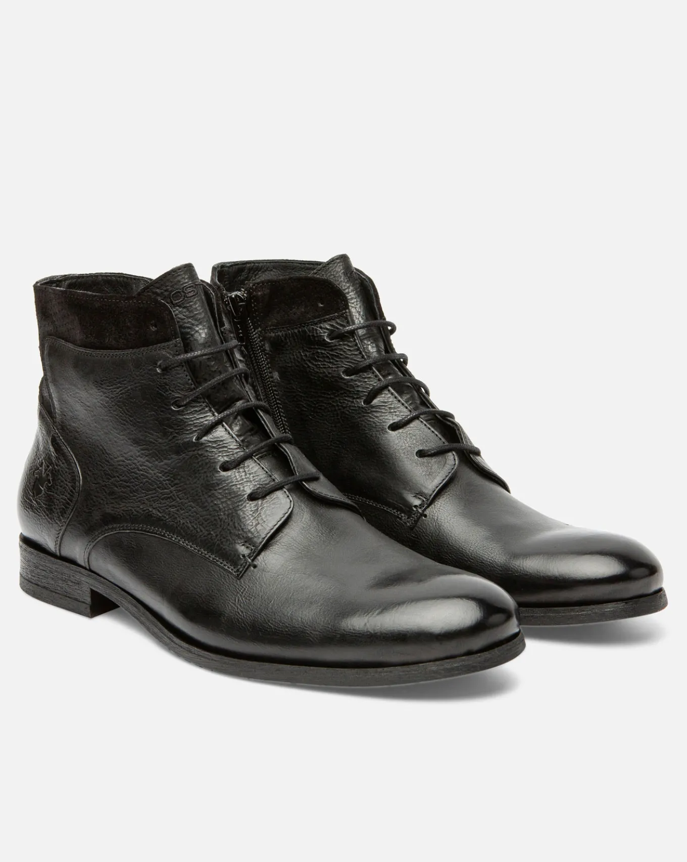 HOWARD 35 Boots Cuir à Lacets Noir Homme