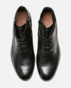 HOWARD 35 Boots Cuir à Lacets Noir Homme