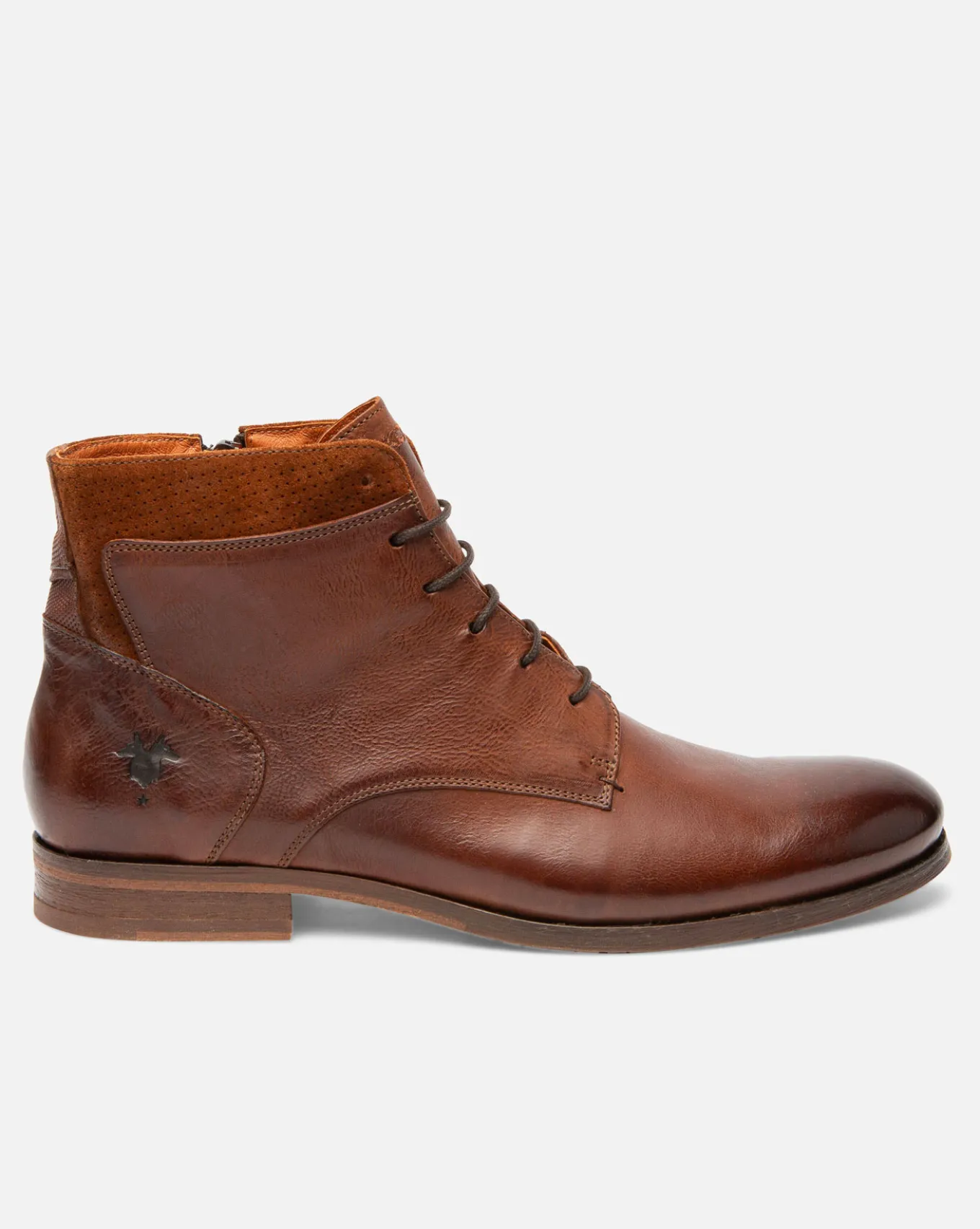 HOWARD 35 Boots Cuir à Lacets Marron Homme