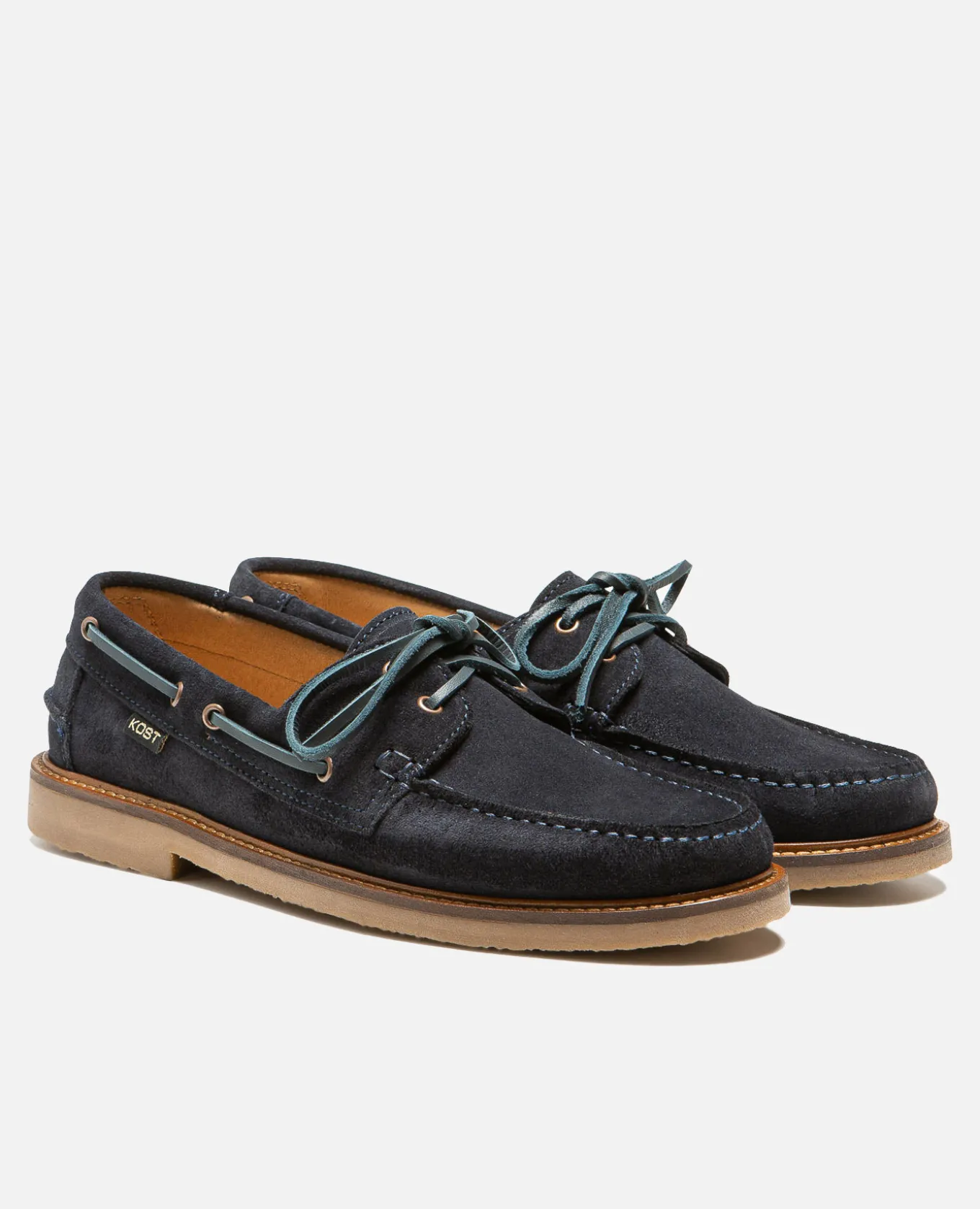 JAX 5 Chaussures Bateau Croûte Velours Bleu Homme