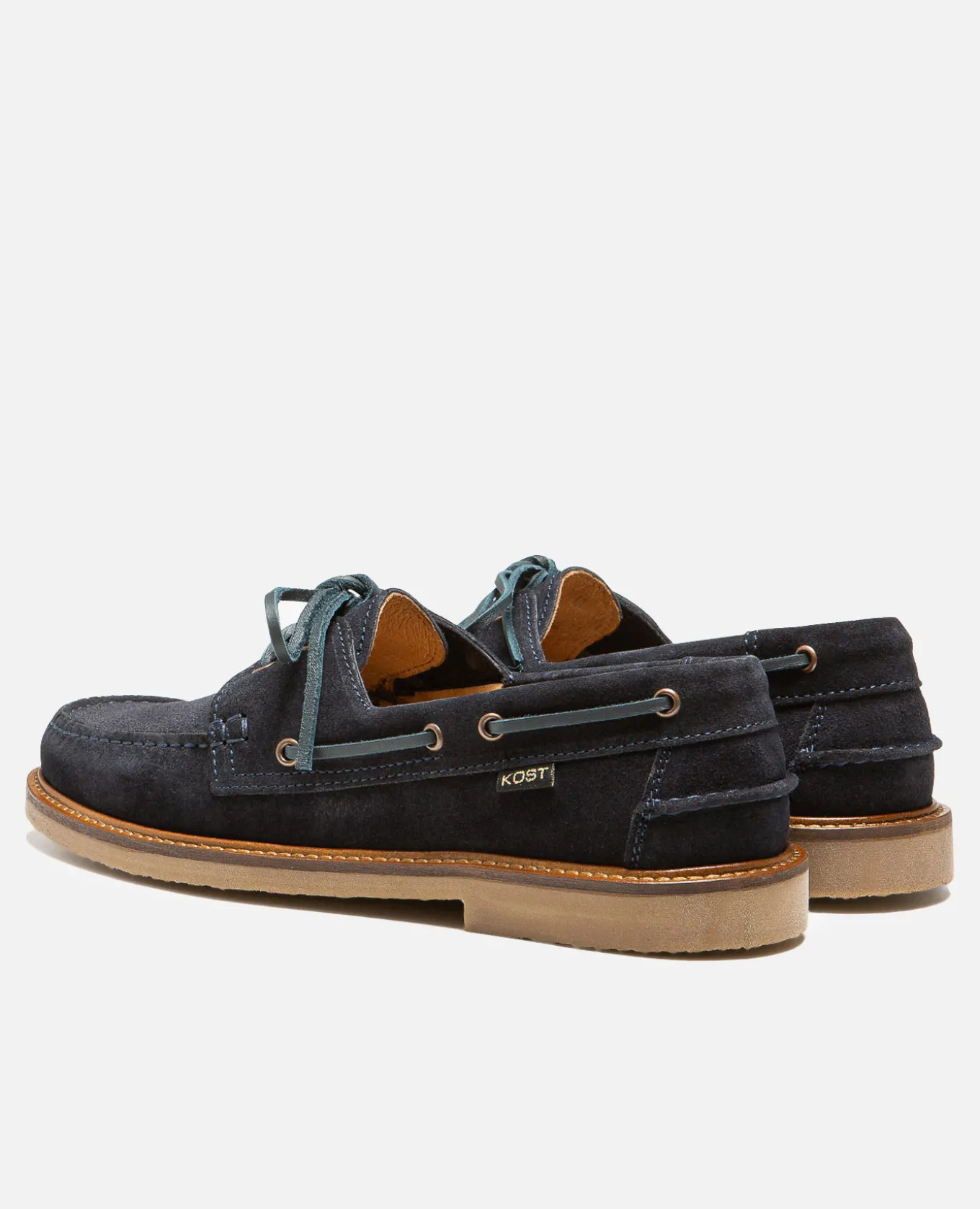 JAX 5 Chaussures Bateau Croûte Velours Bleu Homme