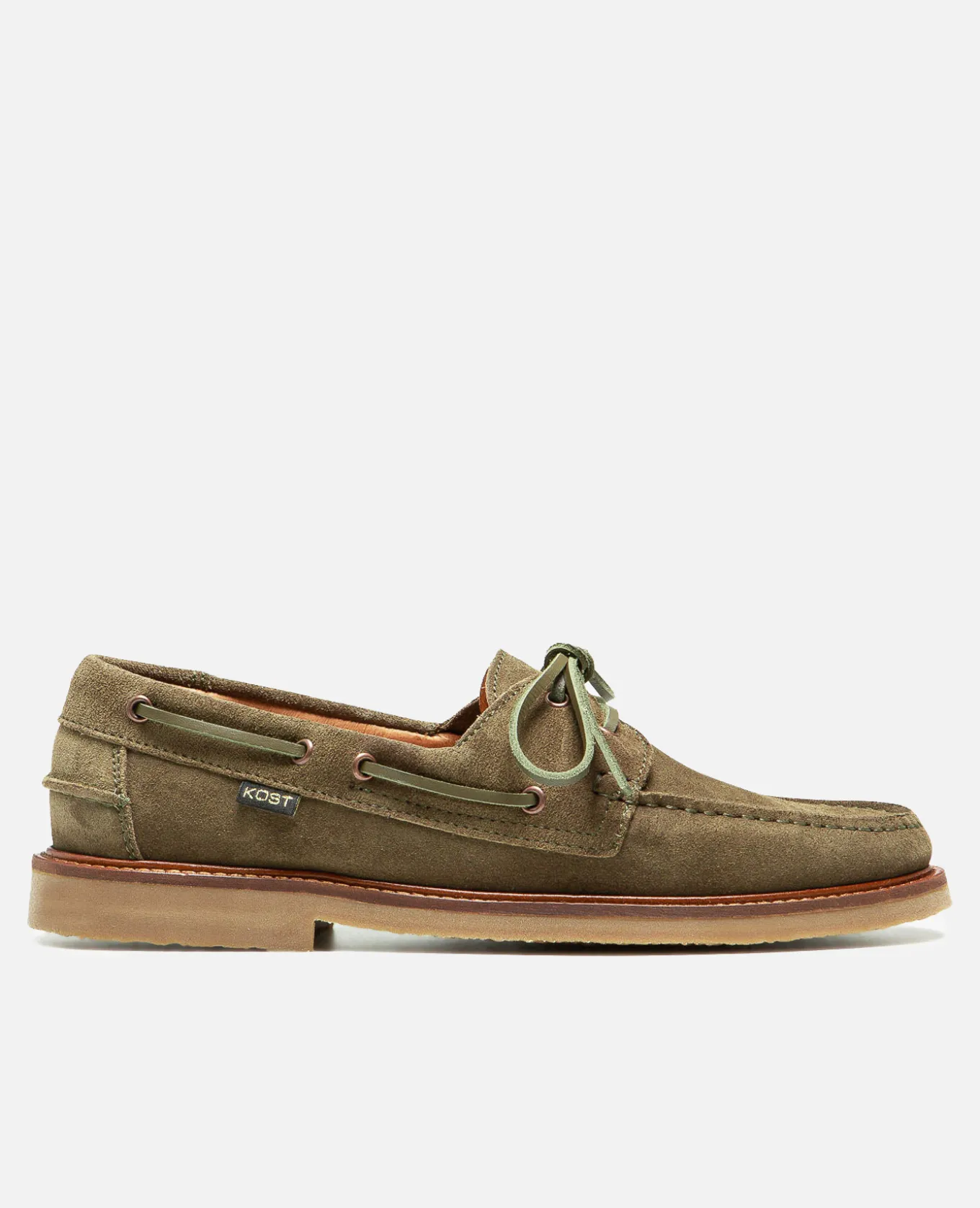 JAX 5 Chaussures Bateau Croûte Velours Vert Homme