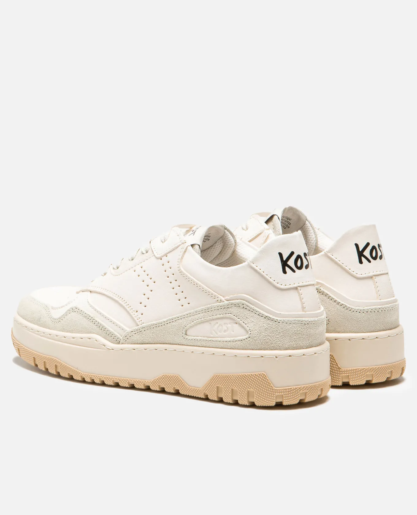 JAYDEN R VGT Sneakers Cuir Tannage Végétal Beige Homme