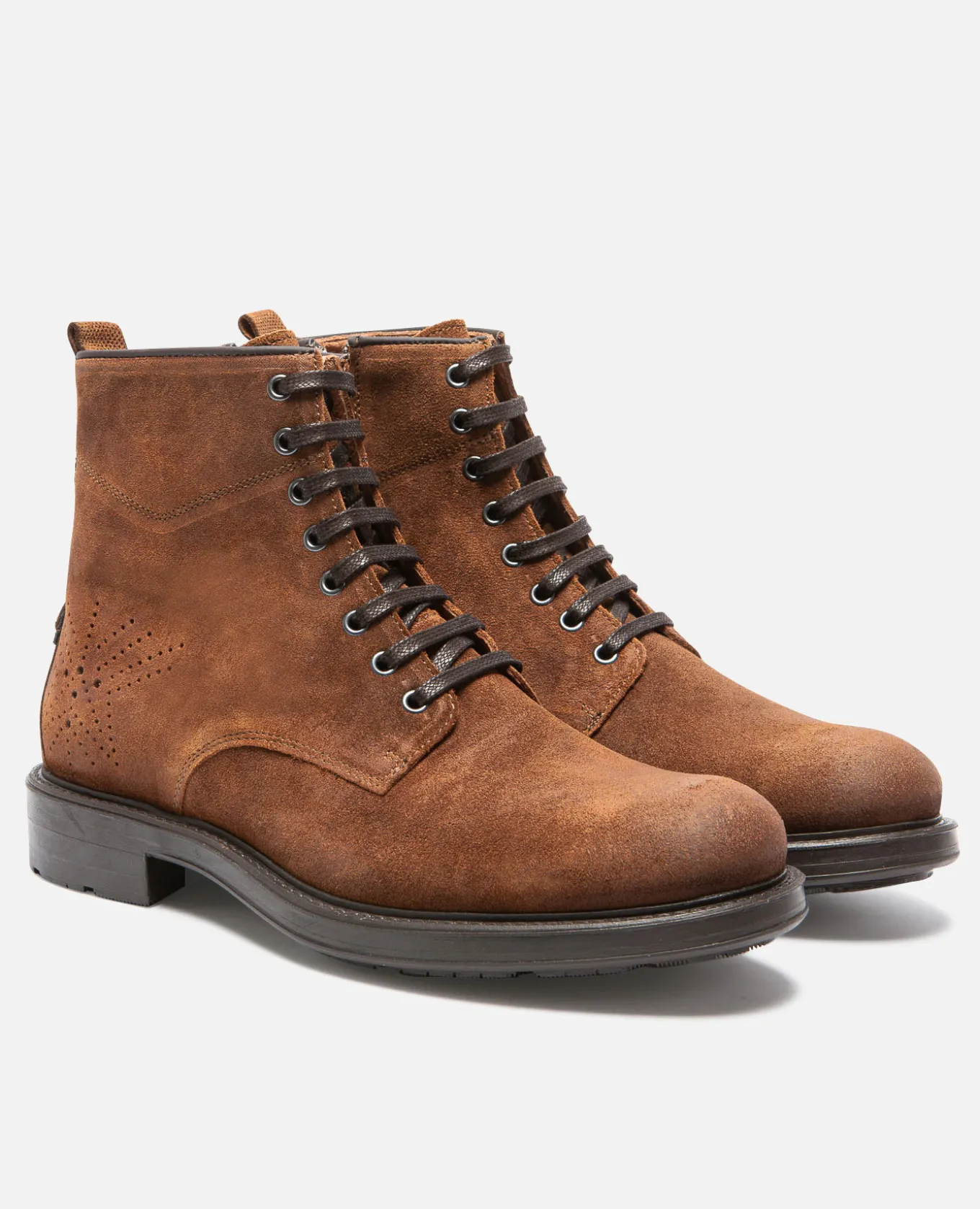 JIMMY 59 Bottines à Lacets Croûte velours Marron Homme