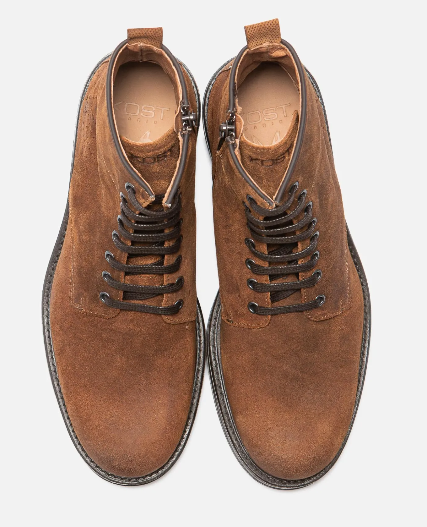 JIMMY 59 Bottines à Lacets Croûte velours Marron Homme