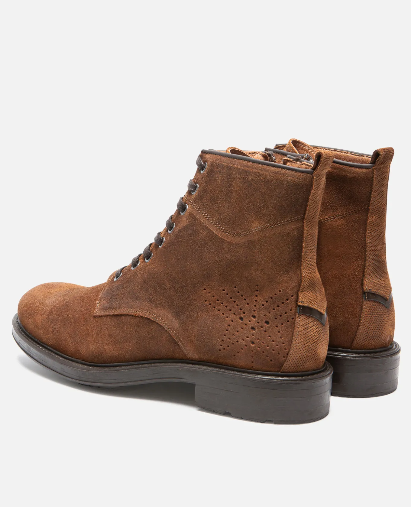 JIMMY 59 Bottines à Lacets Croûte velours Marron Homme