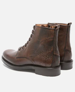 JIMMY FO VGT Boots Cuir Tannage Végétal Marron Homme