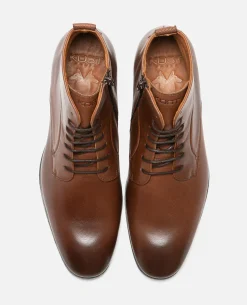 JOE 73 Boots Cuir Marron Homme