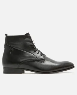 JOE 73 Boots Cuir Noir Homme