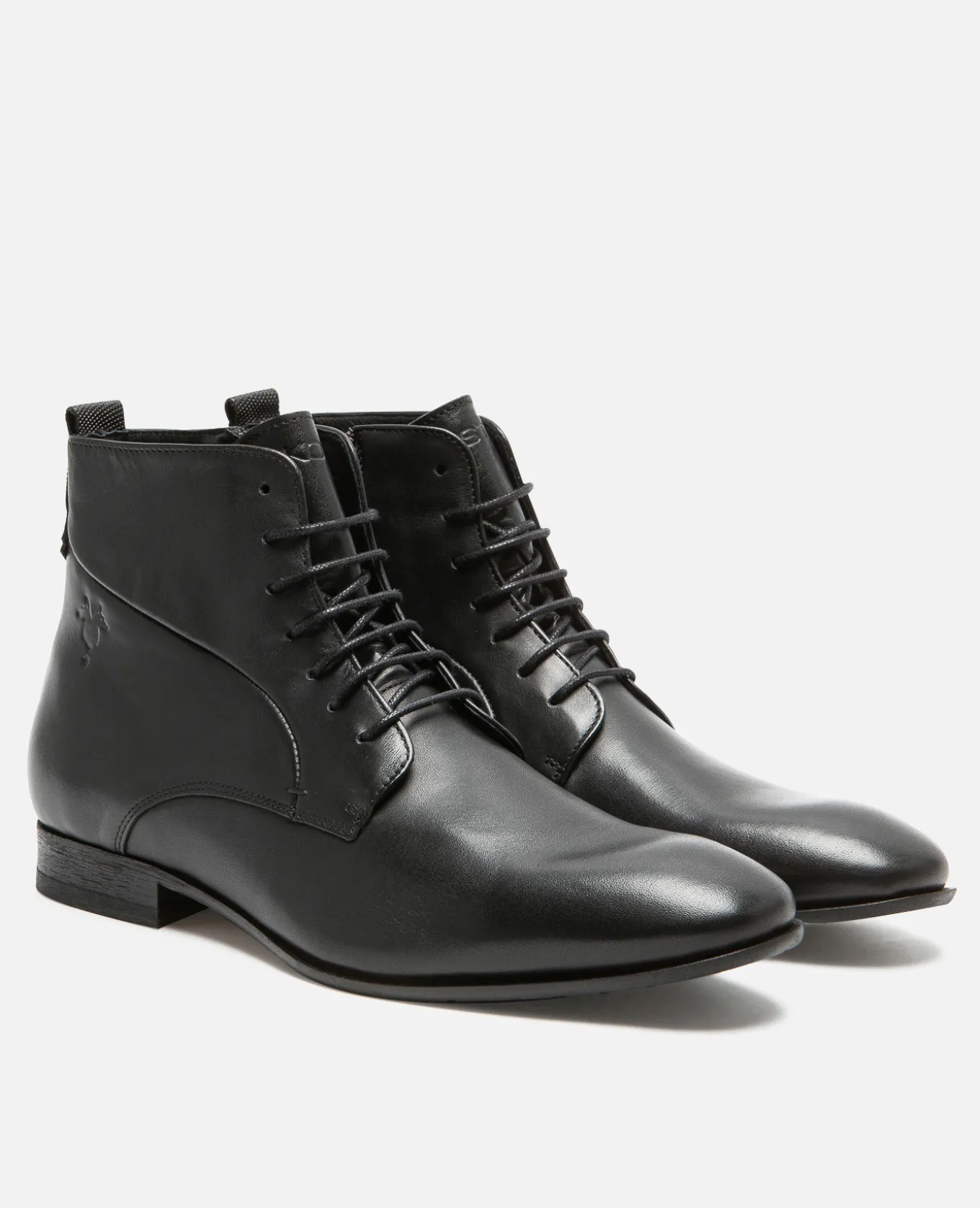 JOE 73 Boots Cuir Noir Homme