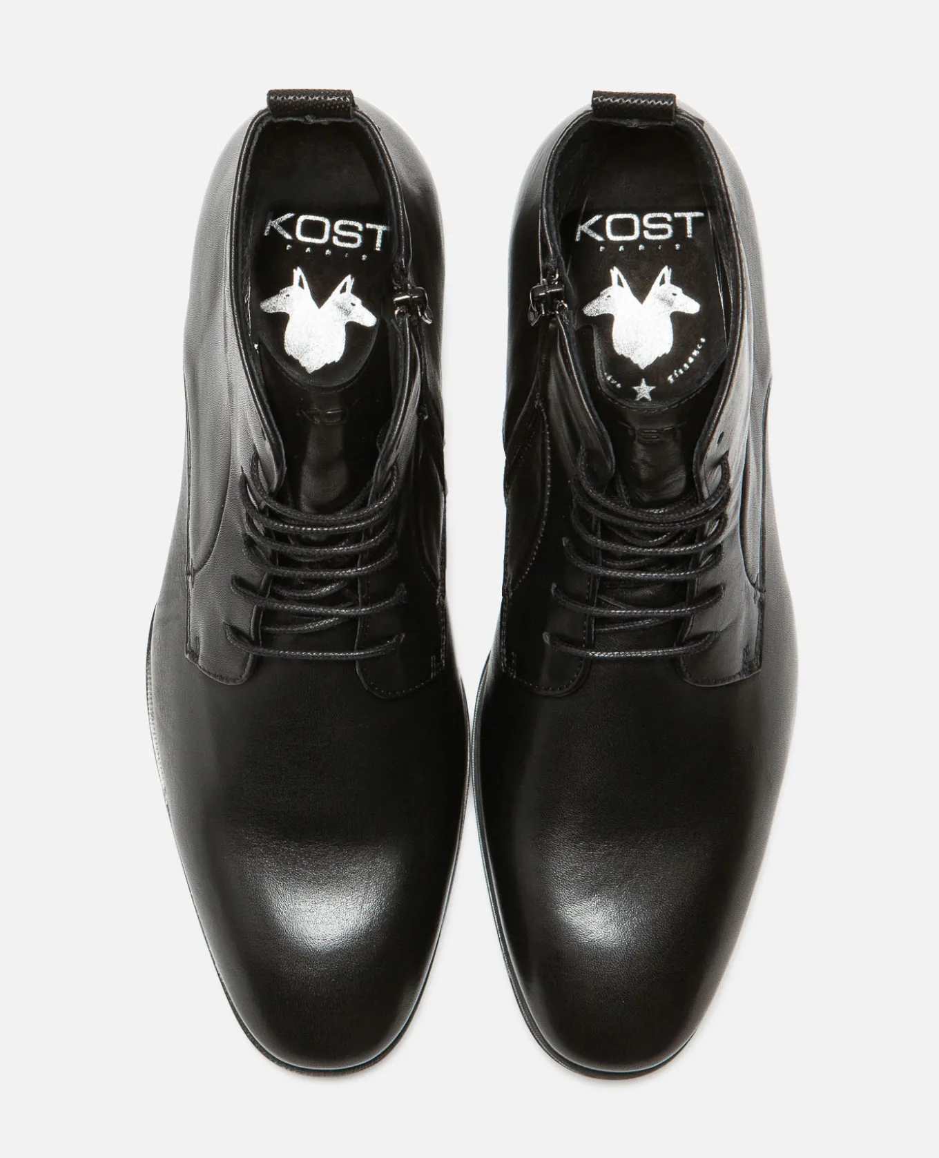 JOE 73 Boots Cuir Noir Homme