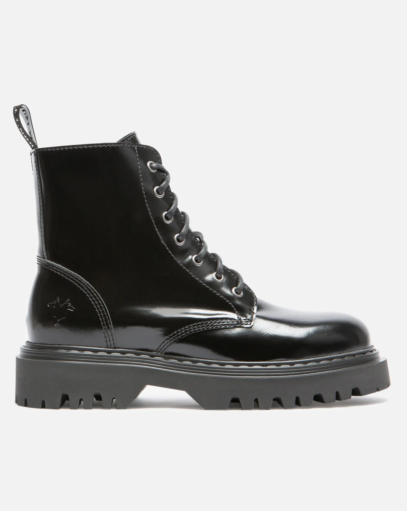 JOYCE Bottines Chunky Cuir Noir Femme