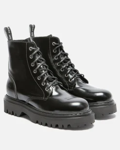 JOYCE  Bottines Chunky  Cuir Noir Femme