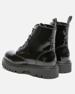 JOYCE Bottines Chunky Cuir Noir Femme
