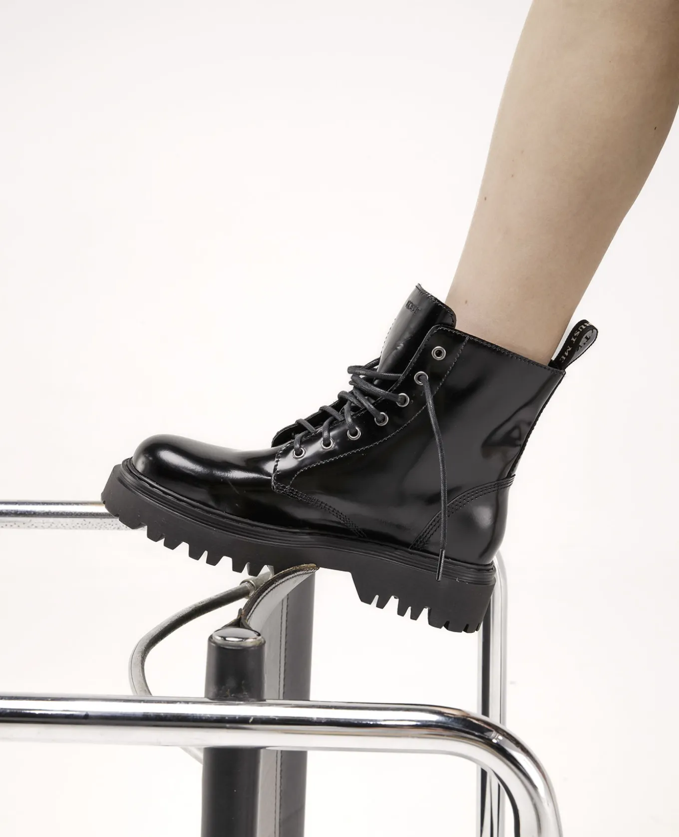 JOYCE Bottines Chunky Cuir Noir Femme