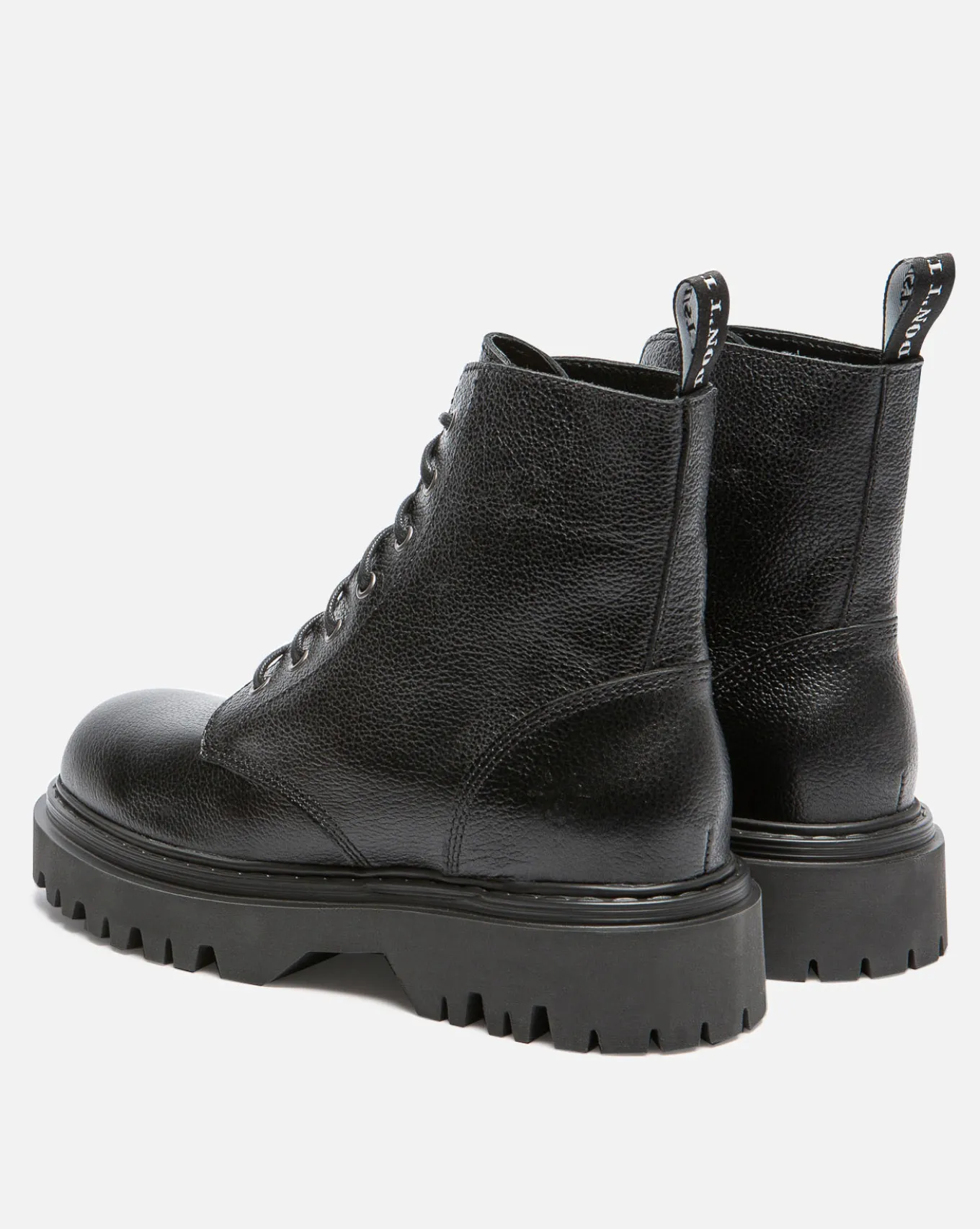 JOYCE K Bottines Chunky Cuir Noir Femme