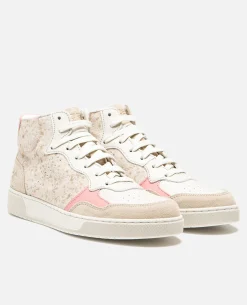 JUMPER 3  Baskets Croûte Velours Beige Femme