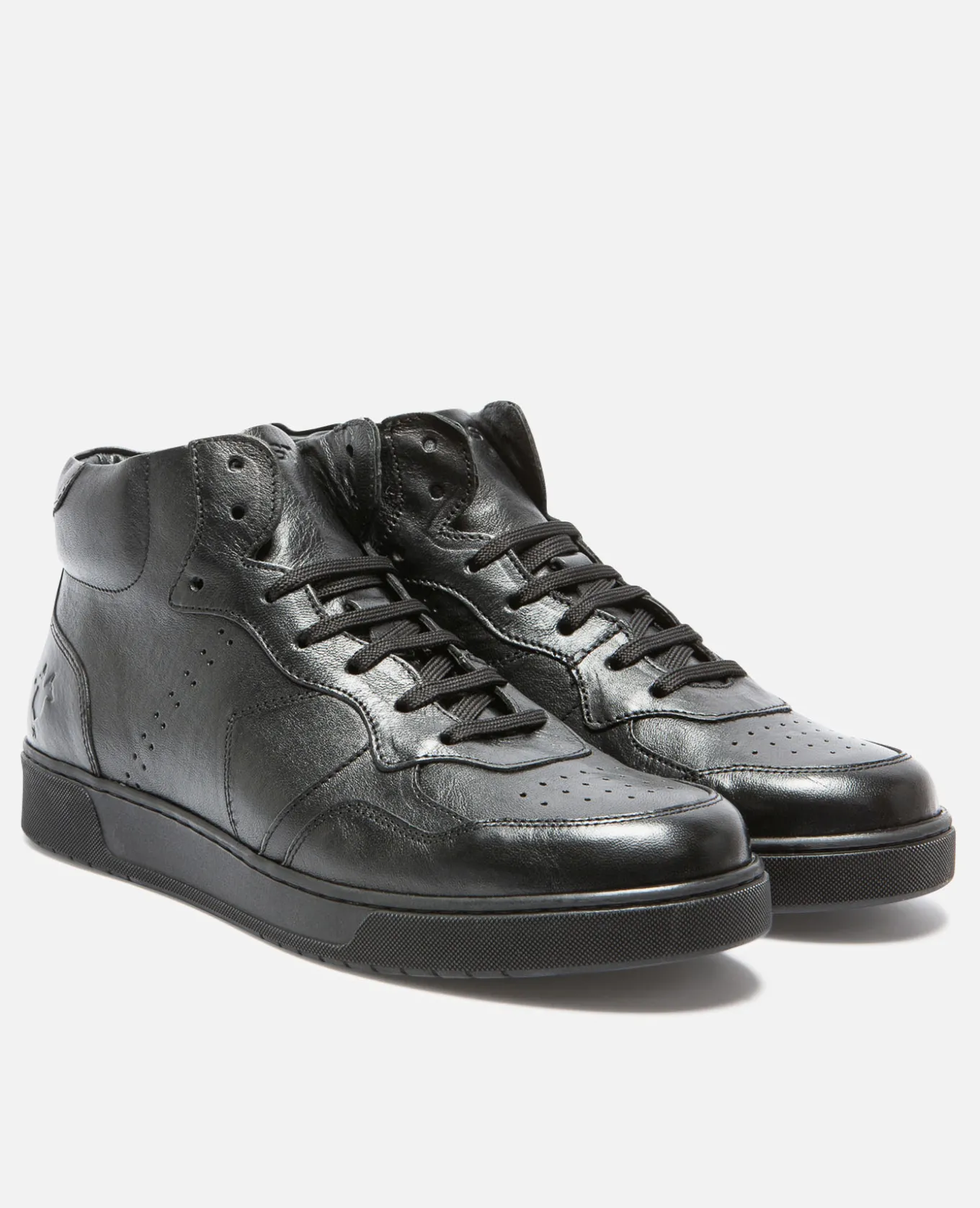 JUMPER R VGT Sneakers Cuir Tannage Végétal Noir Homme