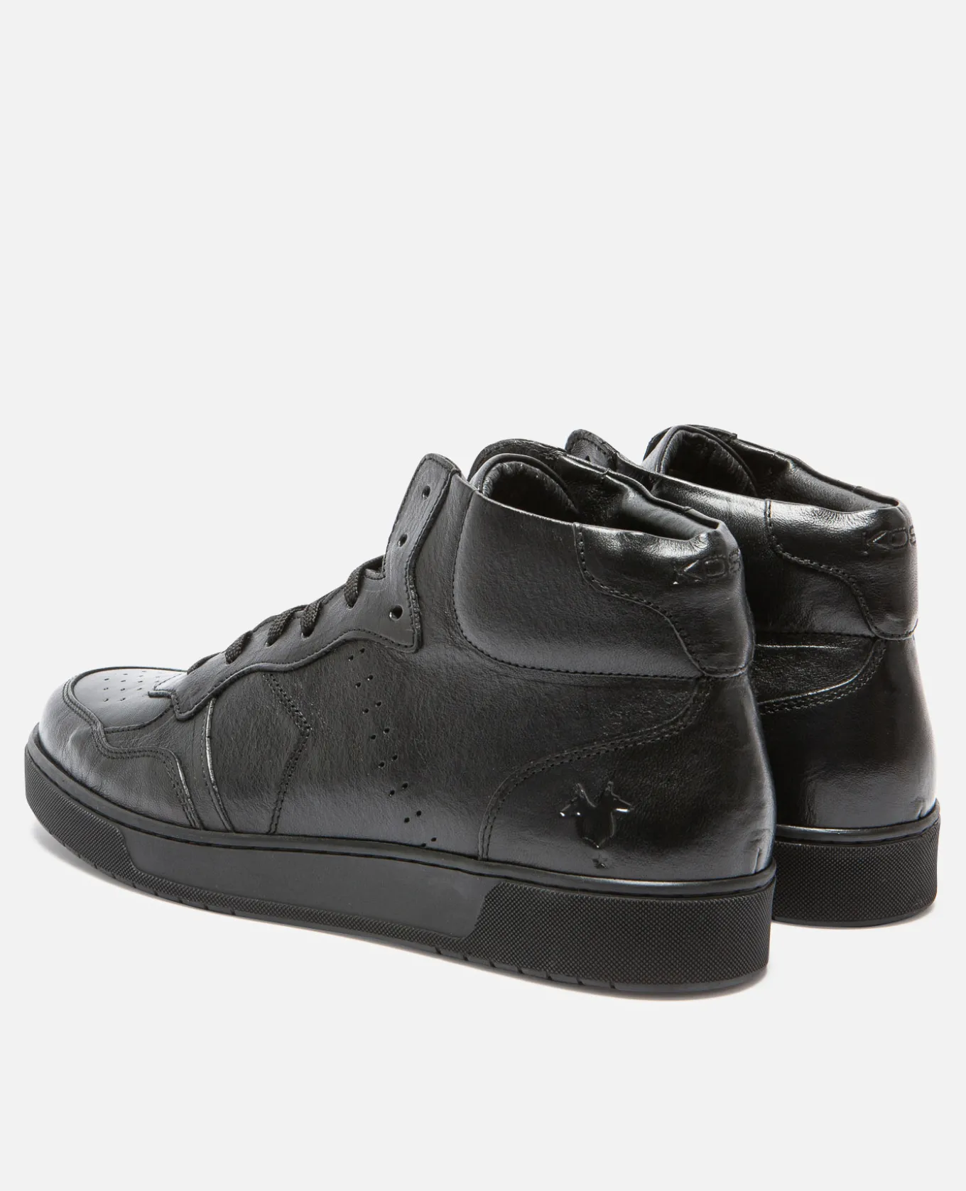 JUMPER R VGT Sneakers Cuir Tannage Végétal Noir Homme