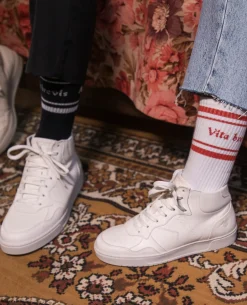 JUMPER R VGT Sneakers Cuir Tannage Végétal Blanc Homme