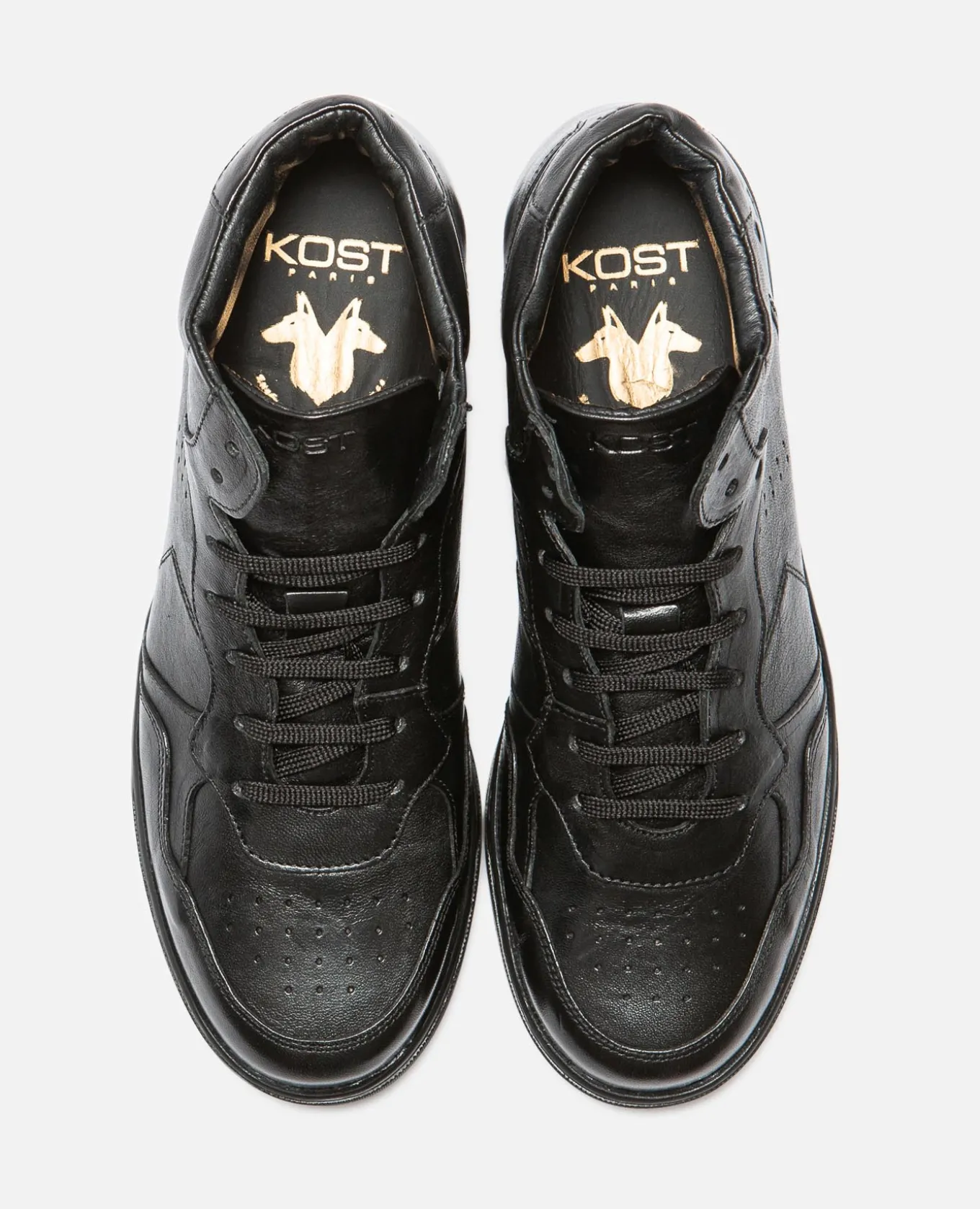 JUMPER R VGT Sneakers Cuir Tannage Végétal Noir Femme