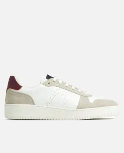 JUNE Sneakers Blanches Cuir Homme
