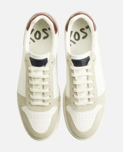 JUNE Sneakers Blanches Cuir Homme