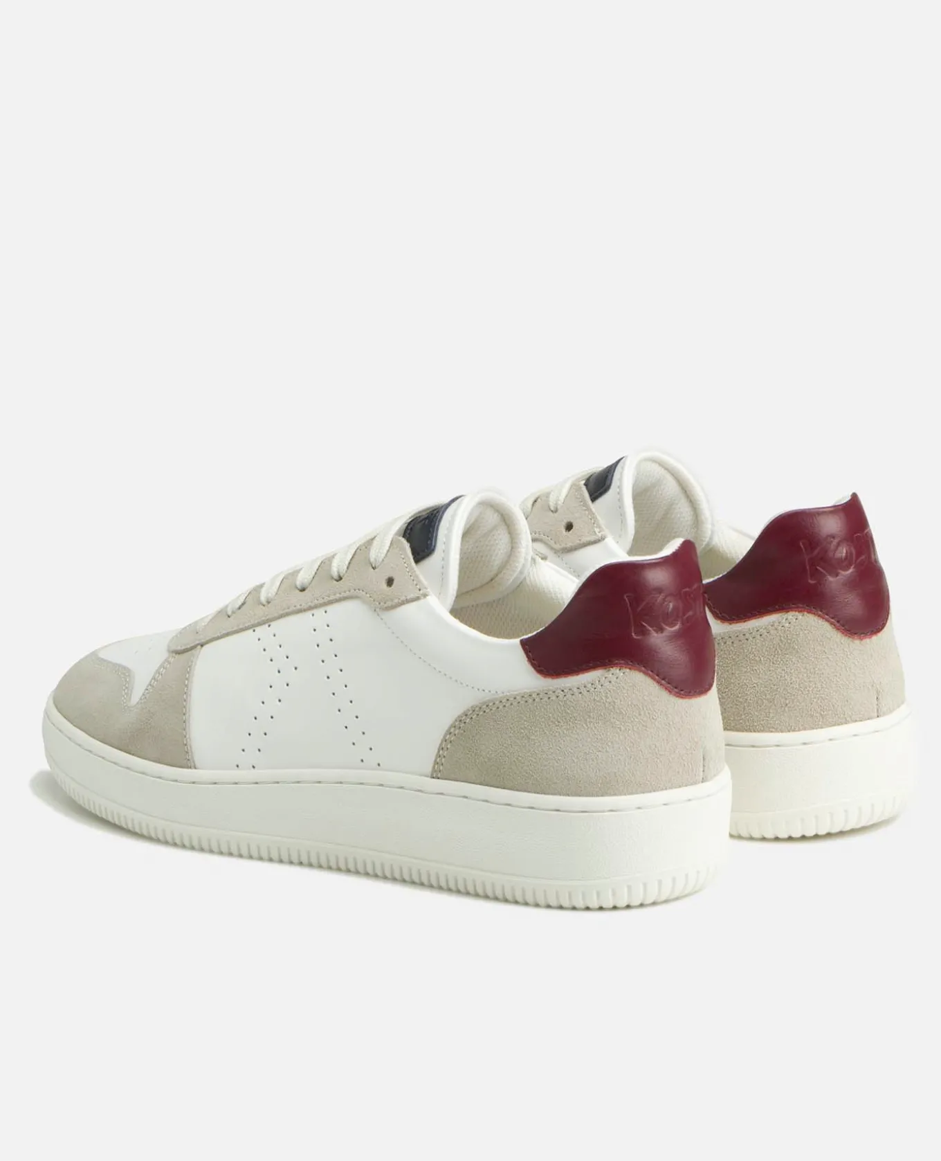 JUNE Sneakers Blanches Cuir Homme