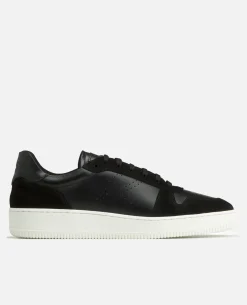 JUNE Sneakers Noires Cuir Homme