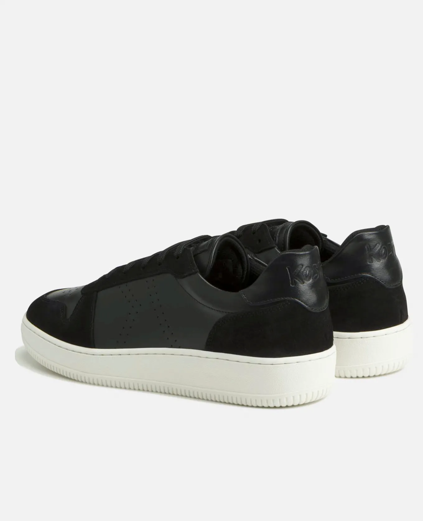 JUNE Sneakers Noires Cuir Homme