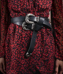 KEITH  Ceinture Made in France Cuir Tannage Végétal Noir Mixte