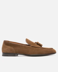 KOBE 5  Mocassin Croûte Velours Marron Homme