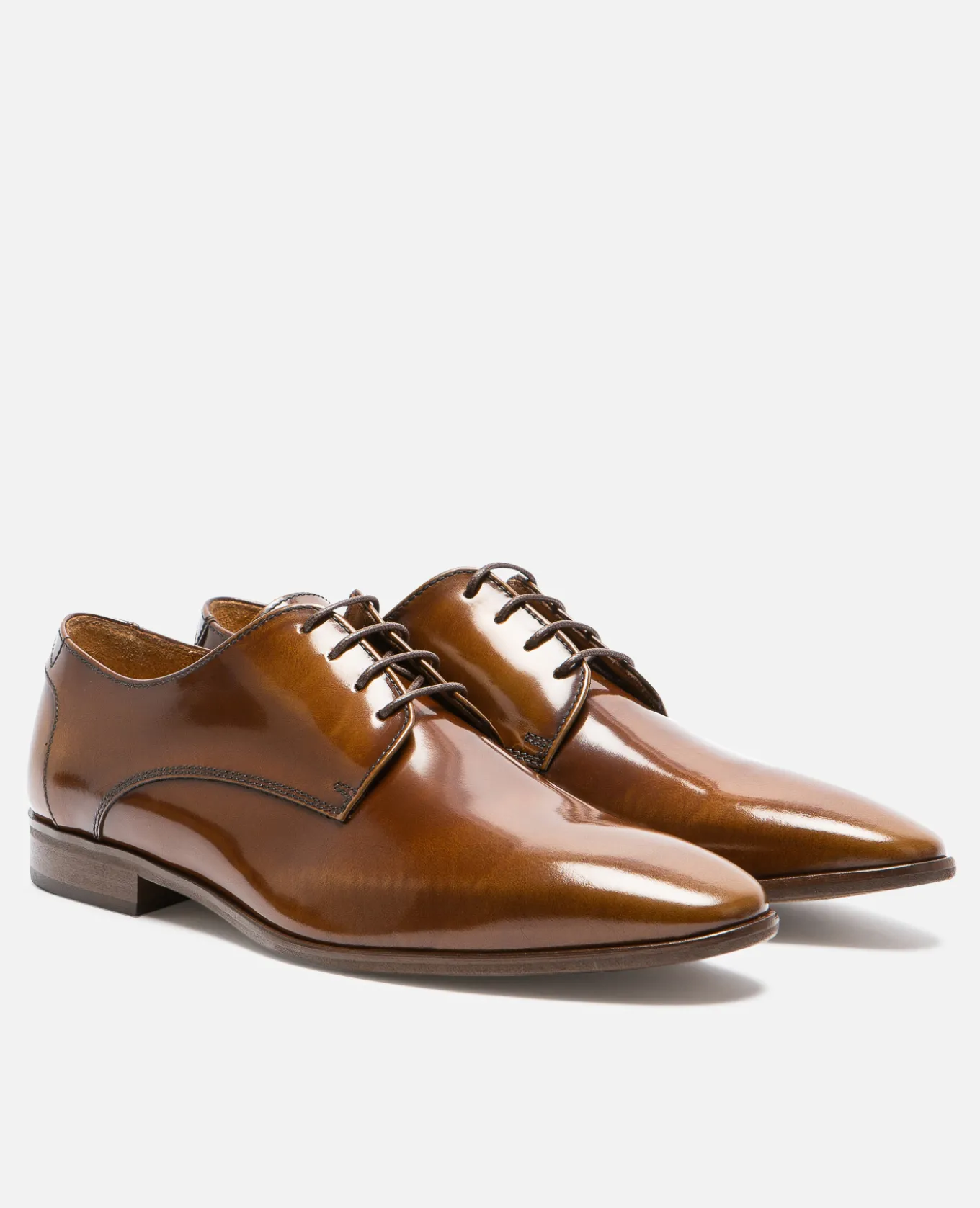 LARRY Derbies Cuir Marron Homme
