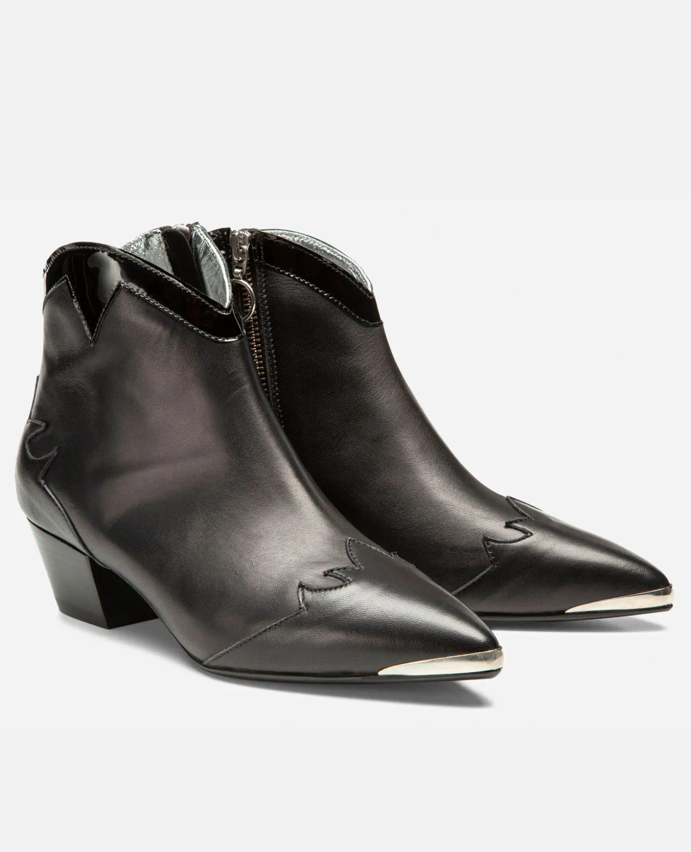 LUNA 31 Boots Cuir Noir Femme