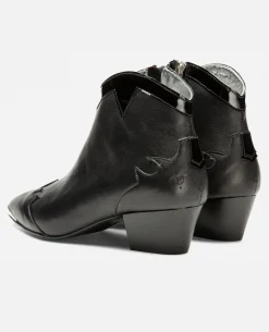 LUNA 31 Boots Cuir Noir Femme