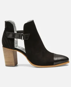 LURA 52 Boots Croûte velours Noir Femme
