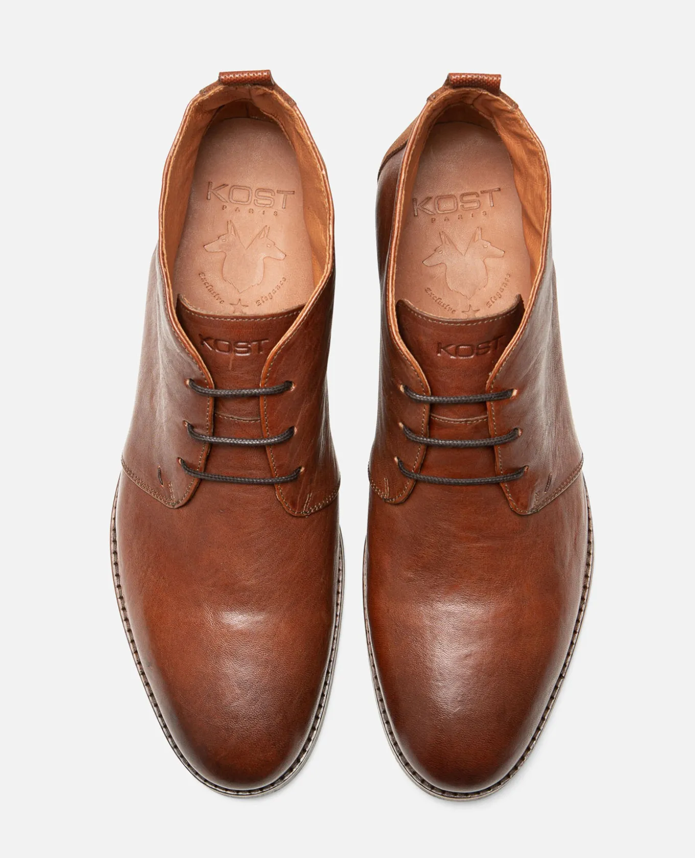MADISON 51 Chukka boots Cuir Marron Homme