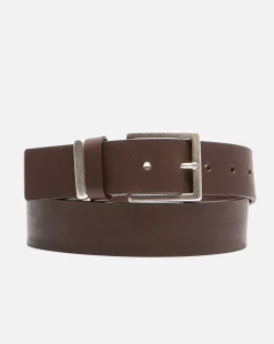 MICK Ceinture Made In France Cuir Tannage Végétal Marron Homme