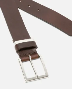MICK  Ceinture Made In France Cuir Tannage Végétal Marron Homme