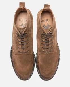 MILITANT 5 Bottines à Lacets Croûte velours Marron Homme