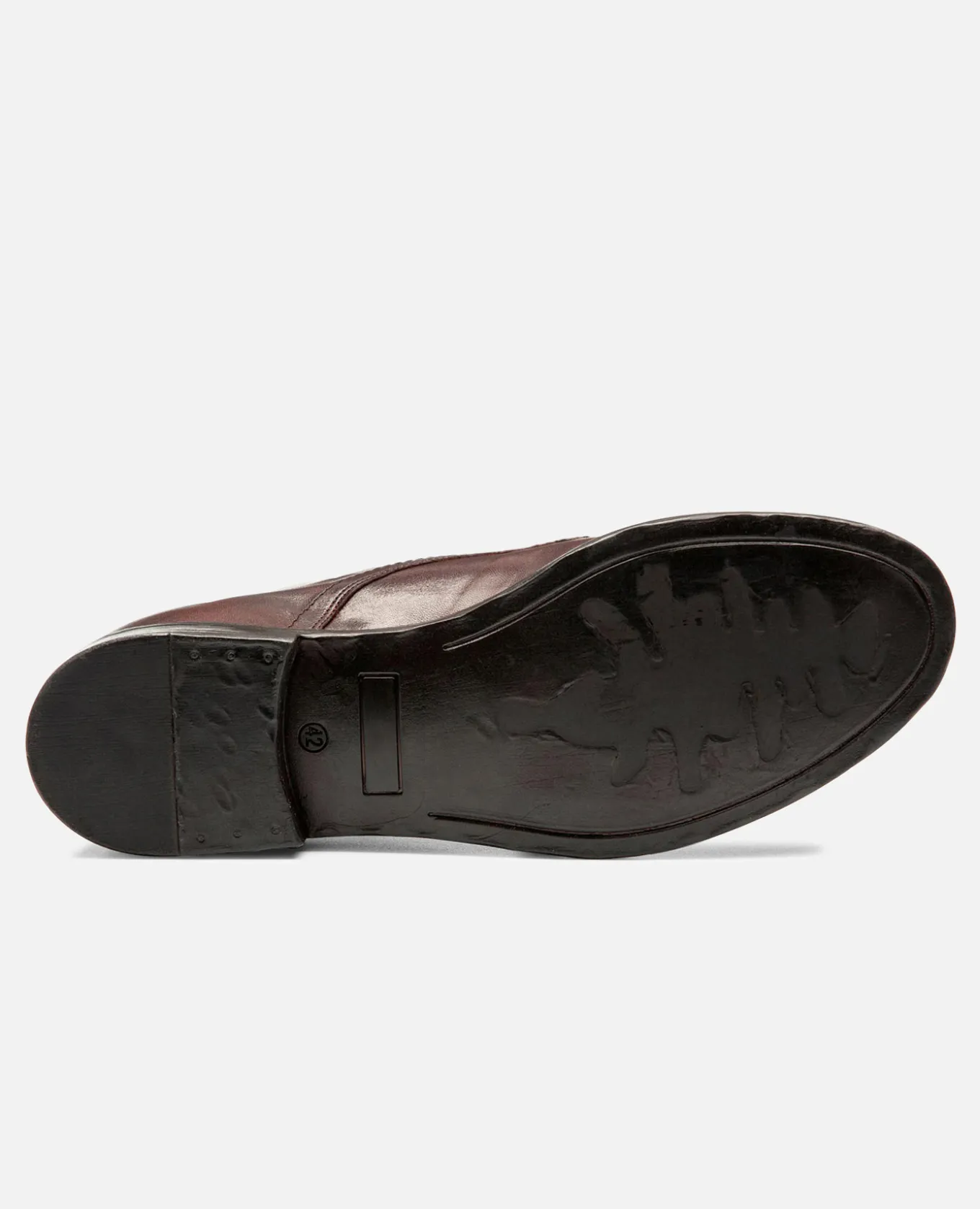 MILITANT 67 Bottines à Lacets Cuir Bordeaux Homme