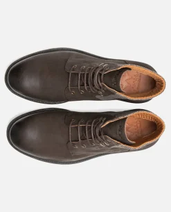 MYSTIK B VGT Boots cuir tannage végétal et textile chataigne