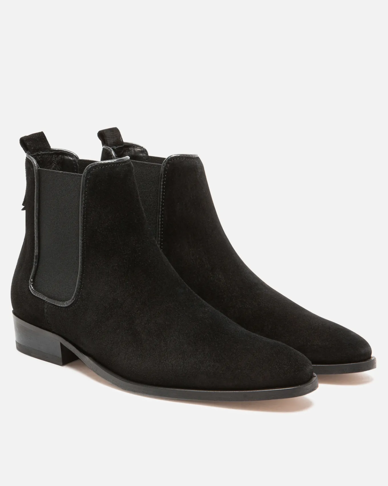NANCY 5 Chelsea boots Croûte velours Noir Femme