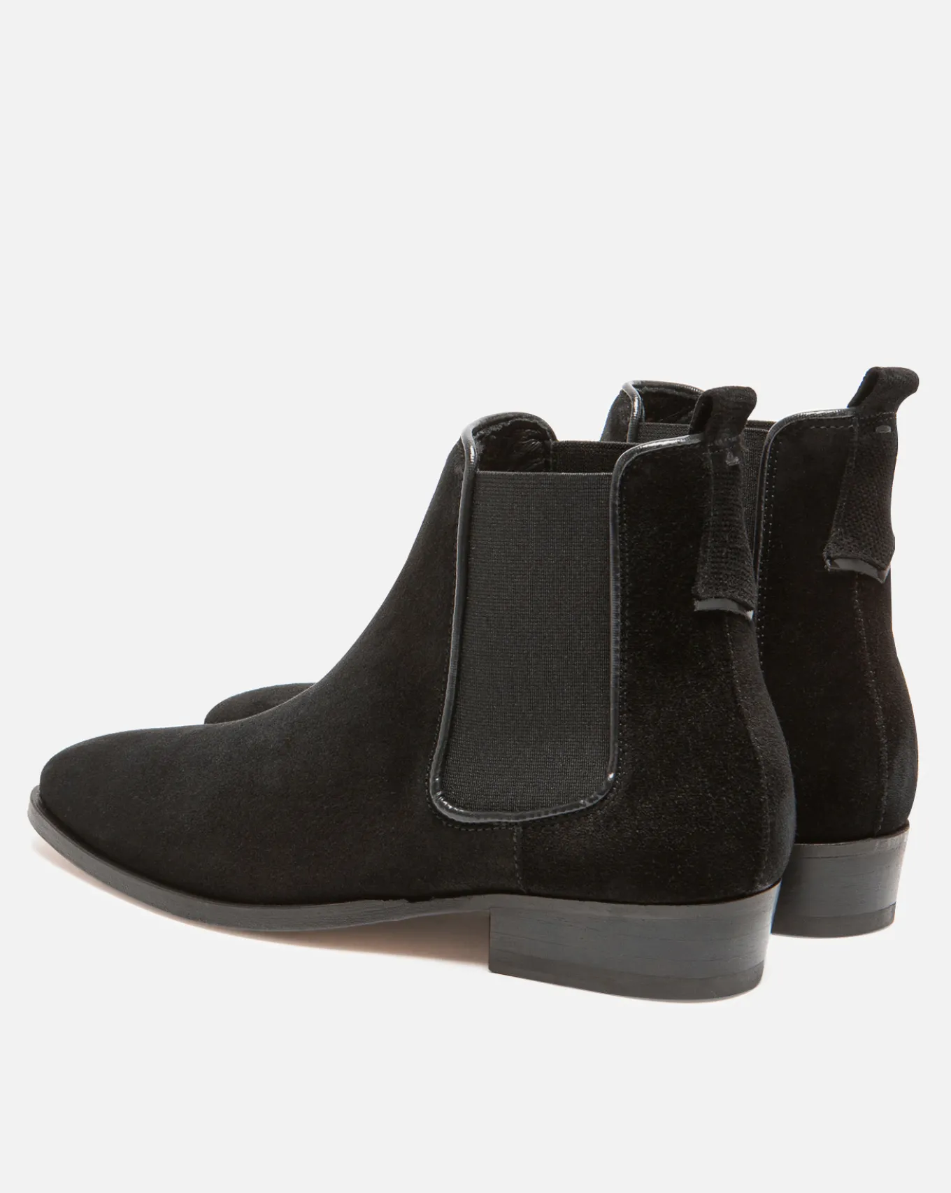 NANCY 5 Chelsea boots Croûte velours Noir Femme