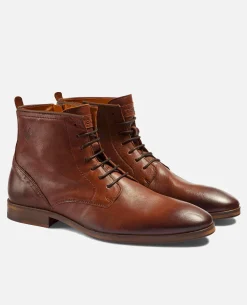 NICHE1  Boots Cuir Tannage Végétal Marron Homme