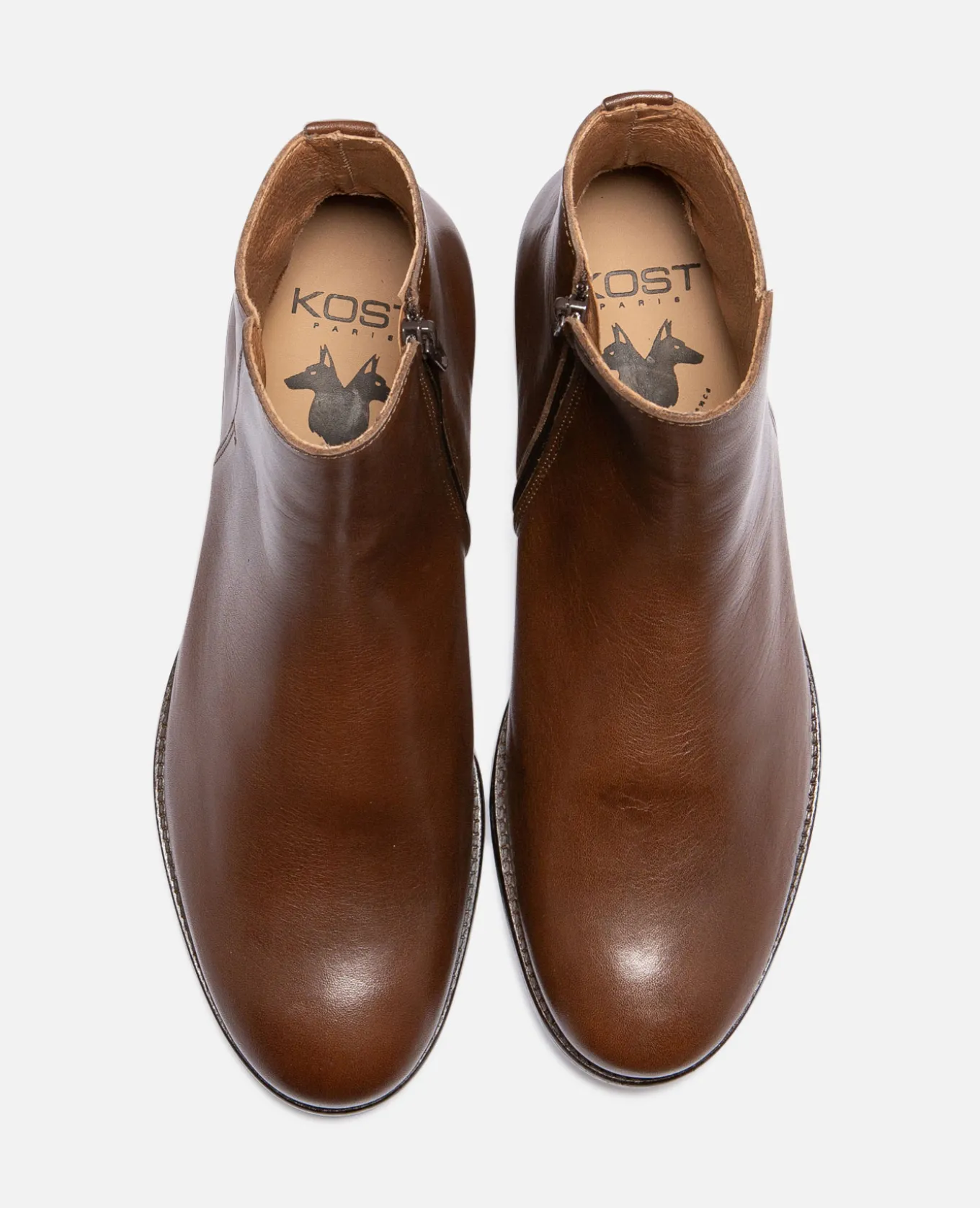 NORMAN VGT Boots Cuir Tannage Végétal Marron Homme