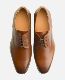 OUTSIDER Derbies Cuir Cognac Homme